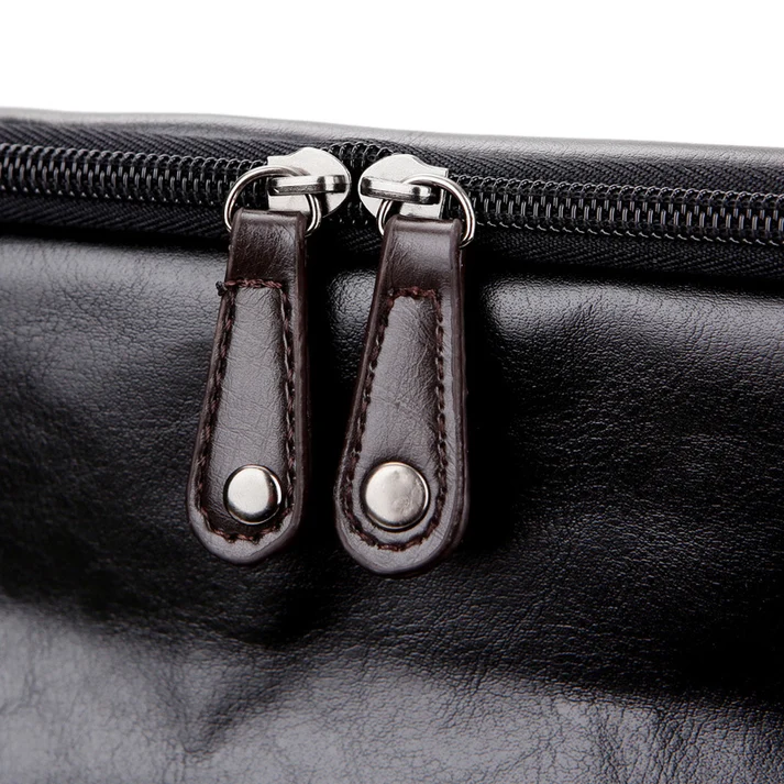 Premium Vintage Leather Dual Strap Flap Over Backpack - Image 8