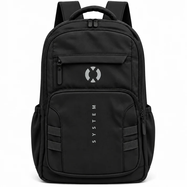SYSTEM Minimalist Large Capacity Backpack (Black)