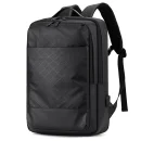 Black Pearl Textured Geometric Premium Backpack