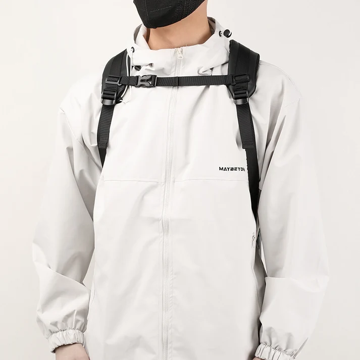 Black Pearl Textured Geometric Premium Backpack - Image 4
