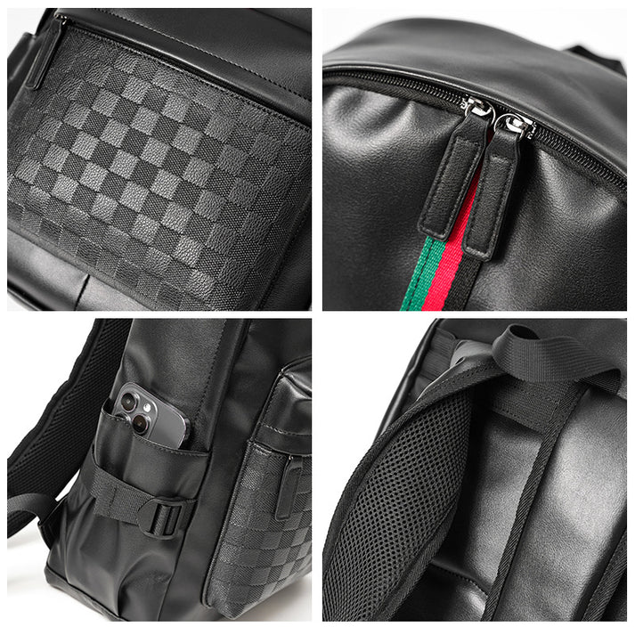 Premium Urban Leather Luxury Style Backpack - Image 9