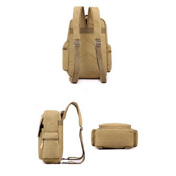DINGXINYIZU 2-in-1 Functional Crossbody Mini Backpack (Brown) - Image 4