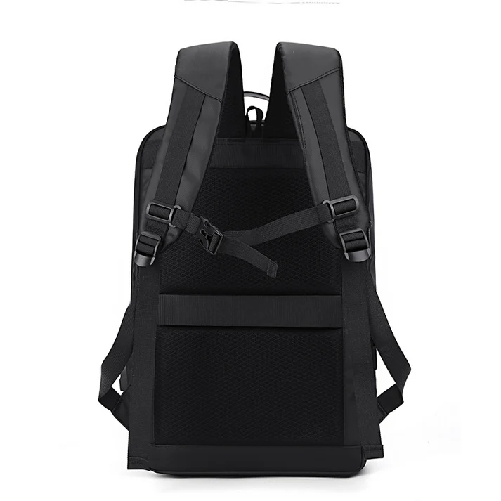 Black Pearl Textured Geometric Premium Backpack - Image 5